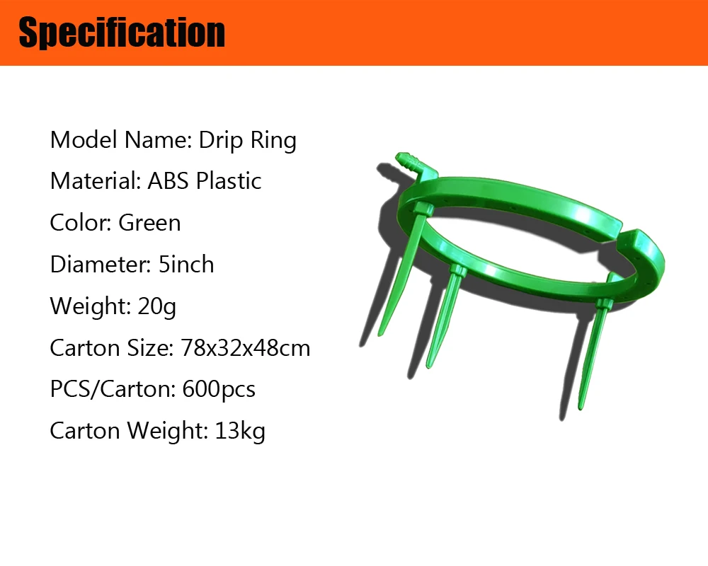 5inch 9inch 12inch Hydroponics Irrigation Drip Ring For Wholesale