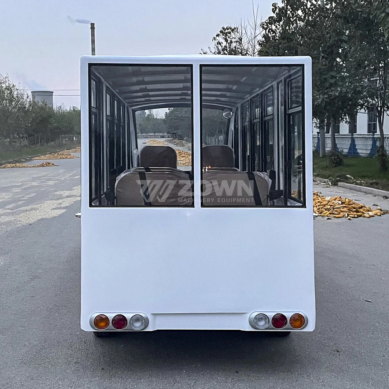 Factory High Quality Low Price battery powered Shuttle Bus,   Convenient and Fast 14 Passenger Tour Bus