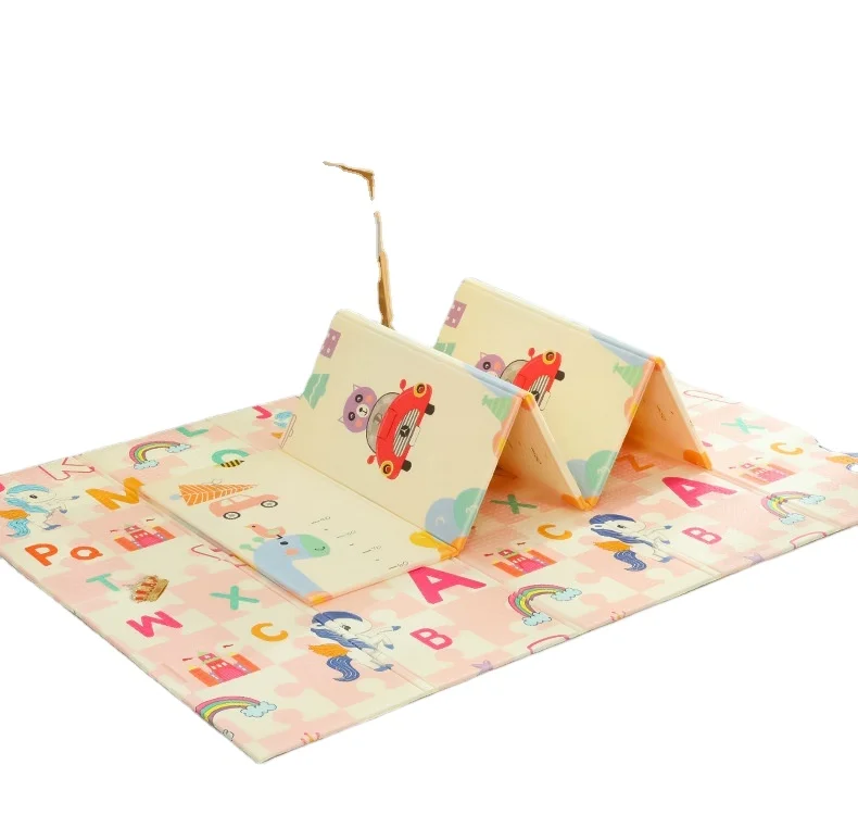 Eco friendly Camping thick baby carpet crawling folding play mat xpe for playroom
