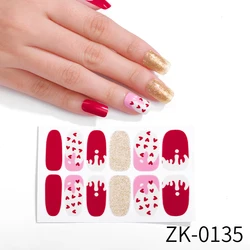 NEW IN 2023 Valentine Nail Wraps Polish Strips Cheap Wholesale Nail Gel Wraps Black Customized Mouse Nail Stickers