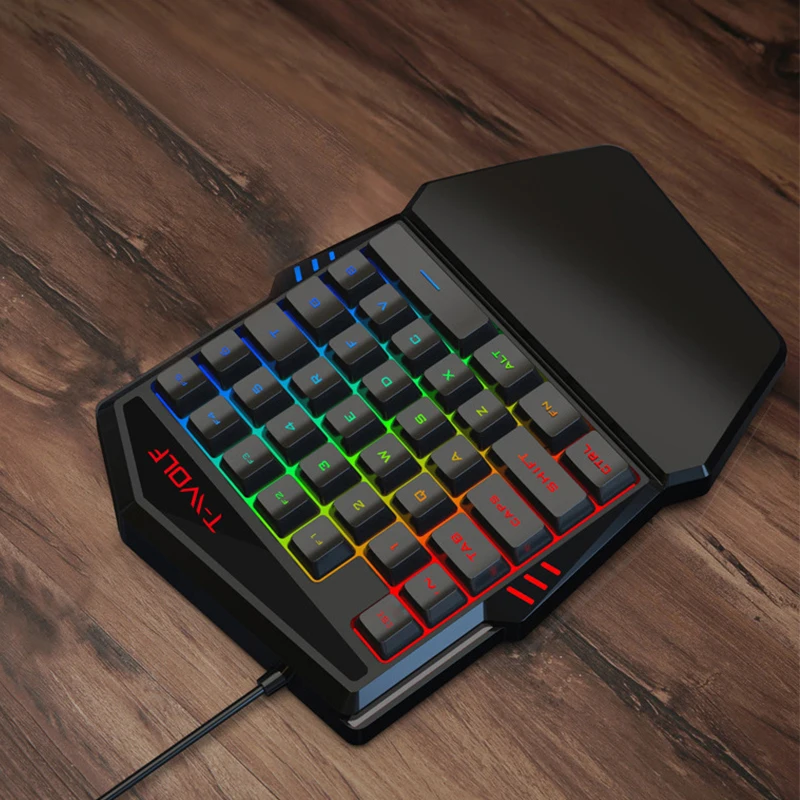  OEM мини игровая клавиатура с 3-цветной смешивания подсветка для ПК системой андроида и видео мышь мобильного
