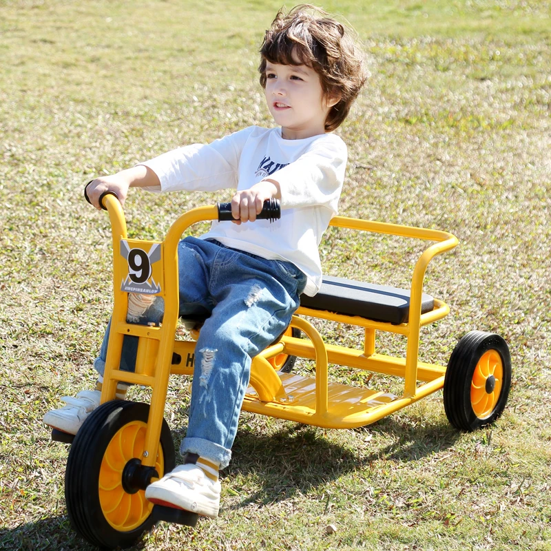 Factory Baby Bike Tricycle 1-6 Years Old Baby Children car two persons Balance Children Kindergarten Bike Seat With Backrest