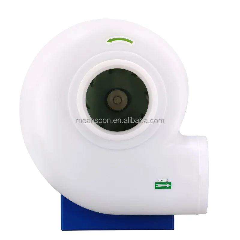 10 inches plastic radial duct fan for corrosive environments