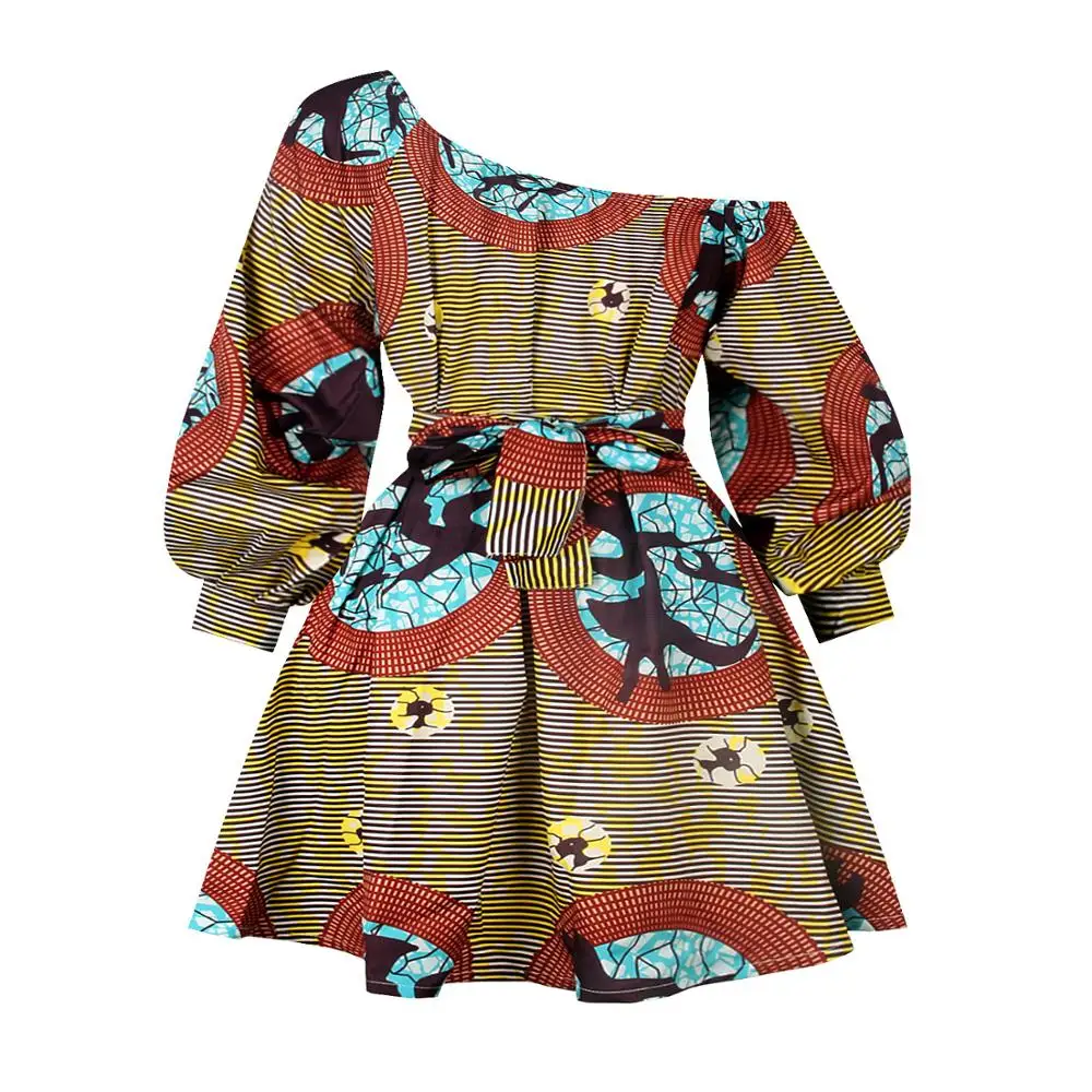 2020 Hot Sale Wholesale Off Shoulder Women african kitenge dress designs picture for lady