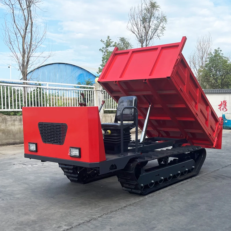 Лучшая цена 3 тонны гусеничный грузовик транспортер самосвал подходит для вездеходных гусеничных тракторов продажи