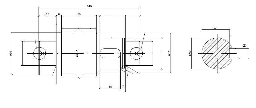 High Precision CNC Module 3 Grinding Helical Gear AXIS for Reducer