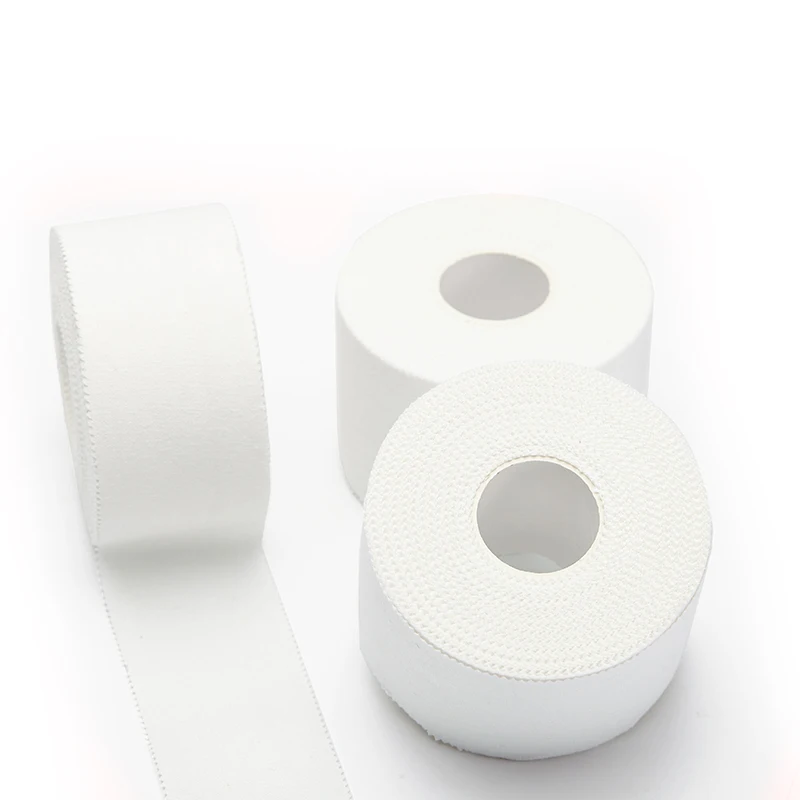 high adhesive Full Cotton High Quality white Rigid strapping sports Athletic Cloth Tape Soccer Football Tape