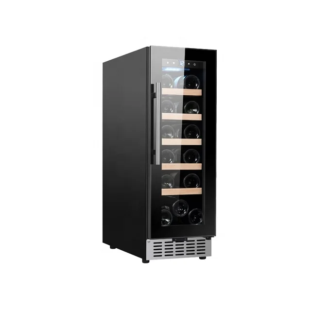 Under-counter 18 bottles black wine cellar cooler refrigerator fridge