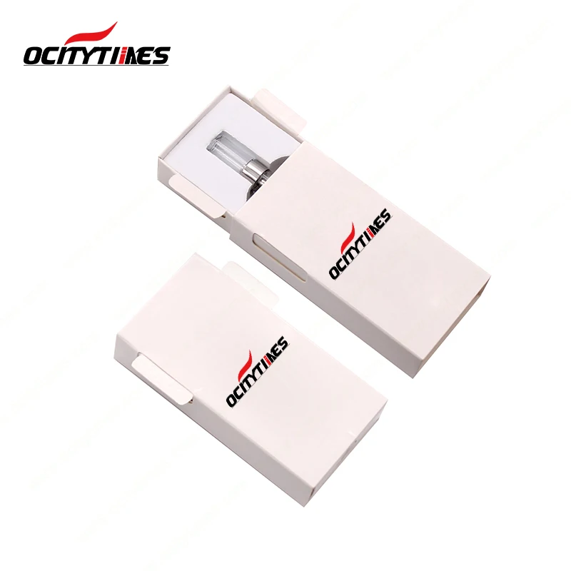 Ocitytimes Ceramic Coil CBD Vape Cartridge Plastic CBD Vape Tank 510 Thread Empty Vape Cartridge