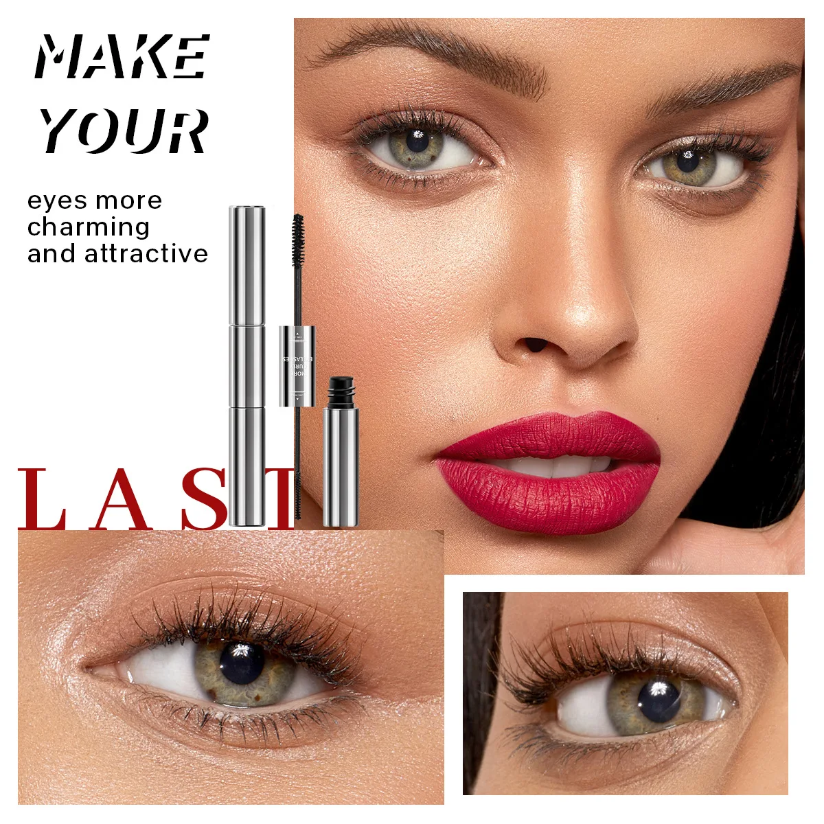 4D Organic Elongated Private Label Mascara Make Your Own Mascara 4D Silk Fiber Eyelash High Quality Mascara
