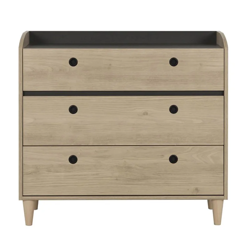 NOVA 20MAA007 Couple Queen Size Bed Melamine Bedroom Sets With Round Headboard