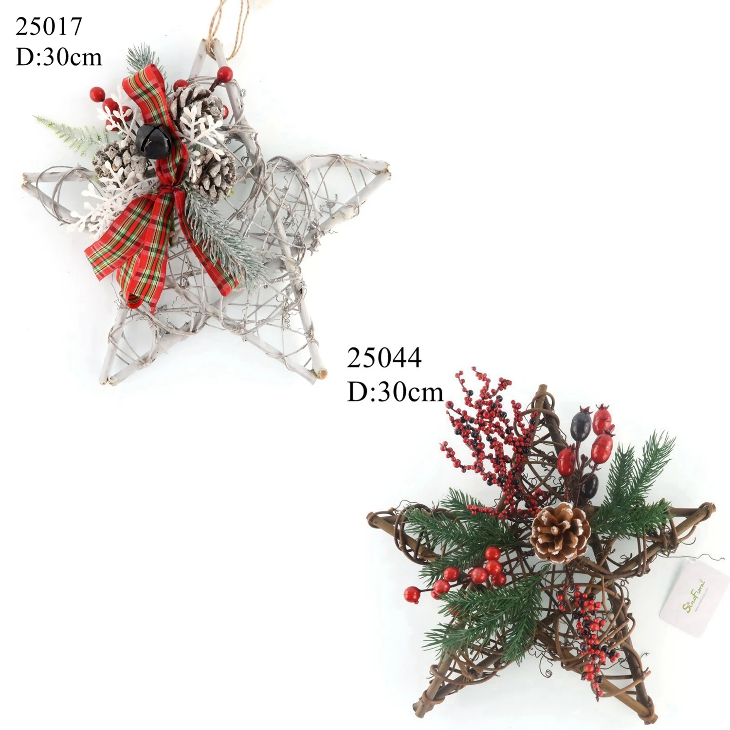 Pentagram New Product Christmas Ornaments Wholesale Christmas Star Ornament 25017 Hanging Christmas Ornaments