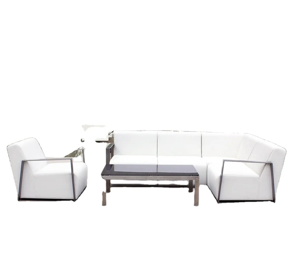 Modern Big lots Imported Stamskin PU leather outdoor furniture sofa