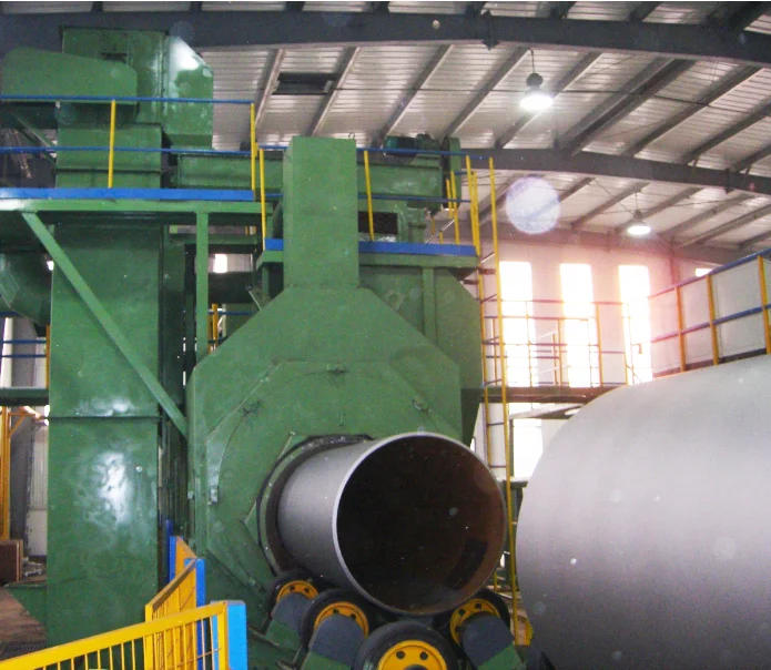 pipe descaling machine/tube cleaning shot blasting machine/shot blasting equipment for pipe cleaning