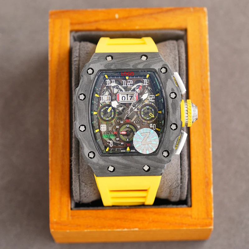 Luxury Classic Brand Wrist Watches Relojes Silicone Hollow Out Automatic Watch For Mens Male Mechanical Sports Relogio Watches