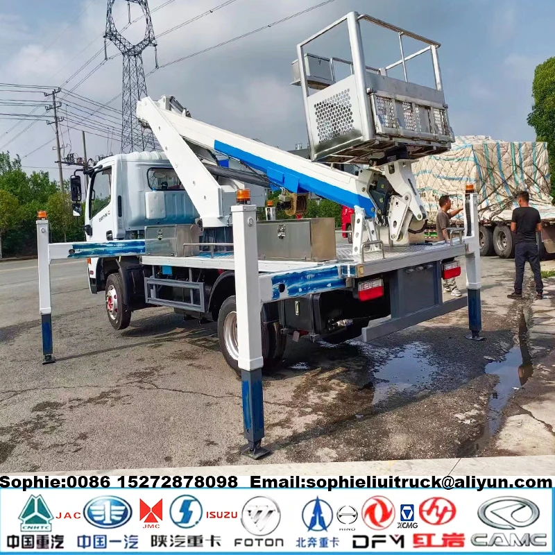 Customized ISUZU GIGA 45m Traffic Lights Maintenance Vehicle 32m Goods Aerial Moving Car 40m Building Wall Cleaning Truck