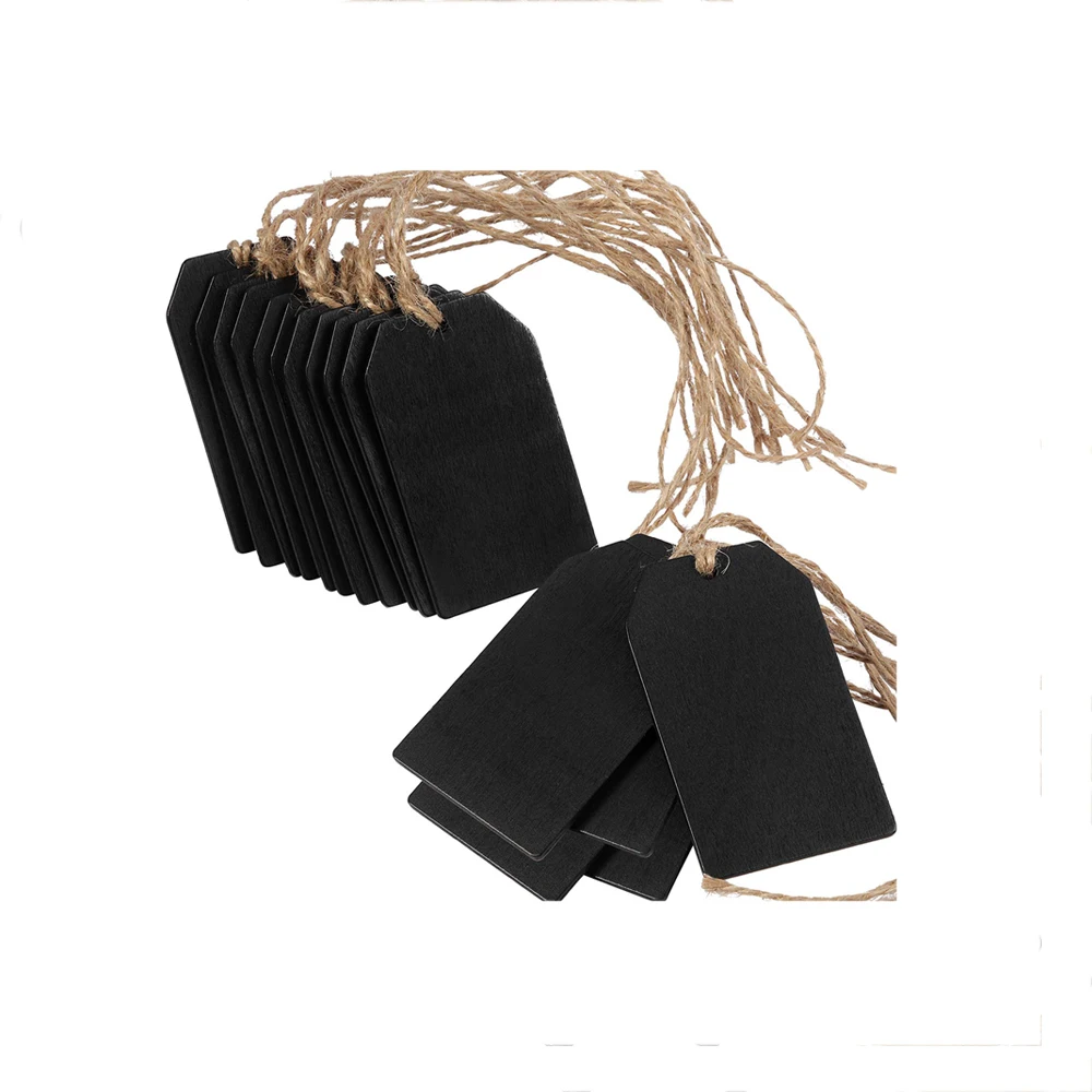 Black Message Tags Chalkboard Tags Hanging Wooden Mini Signs Wooden Chalkboard Tags Hanging Chalkboard Labels
