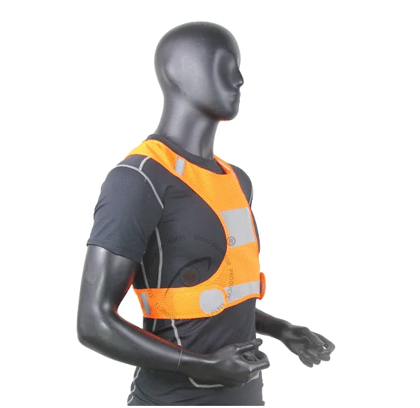 High visibility reflective safety warning vest with customized logo security vest
