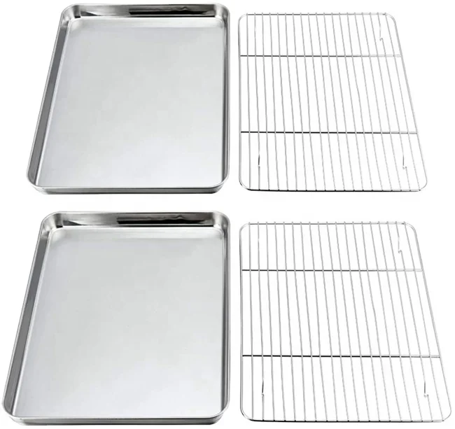 Stainless Steel Cookie Sheet Cake Cooling Rack for Baking Pan Oven Tray Accessory Small Quantity Accepted