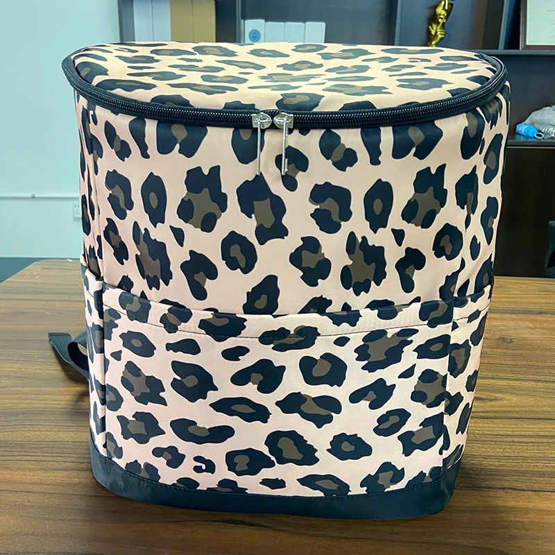 Wholesale Custom Picnic Lunch Camping Printed Waterproof Backpack Insulated Cooler Bag