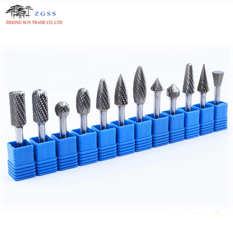 Various head shape tungsten carbide burrs