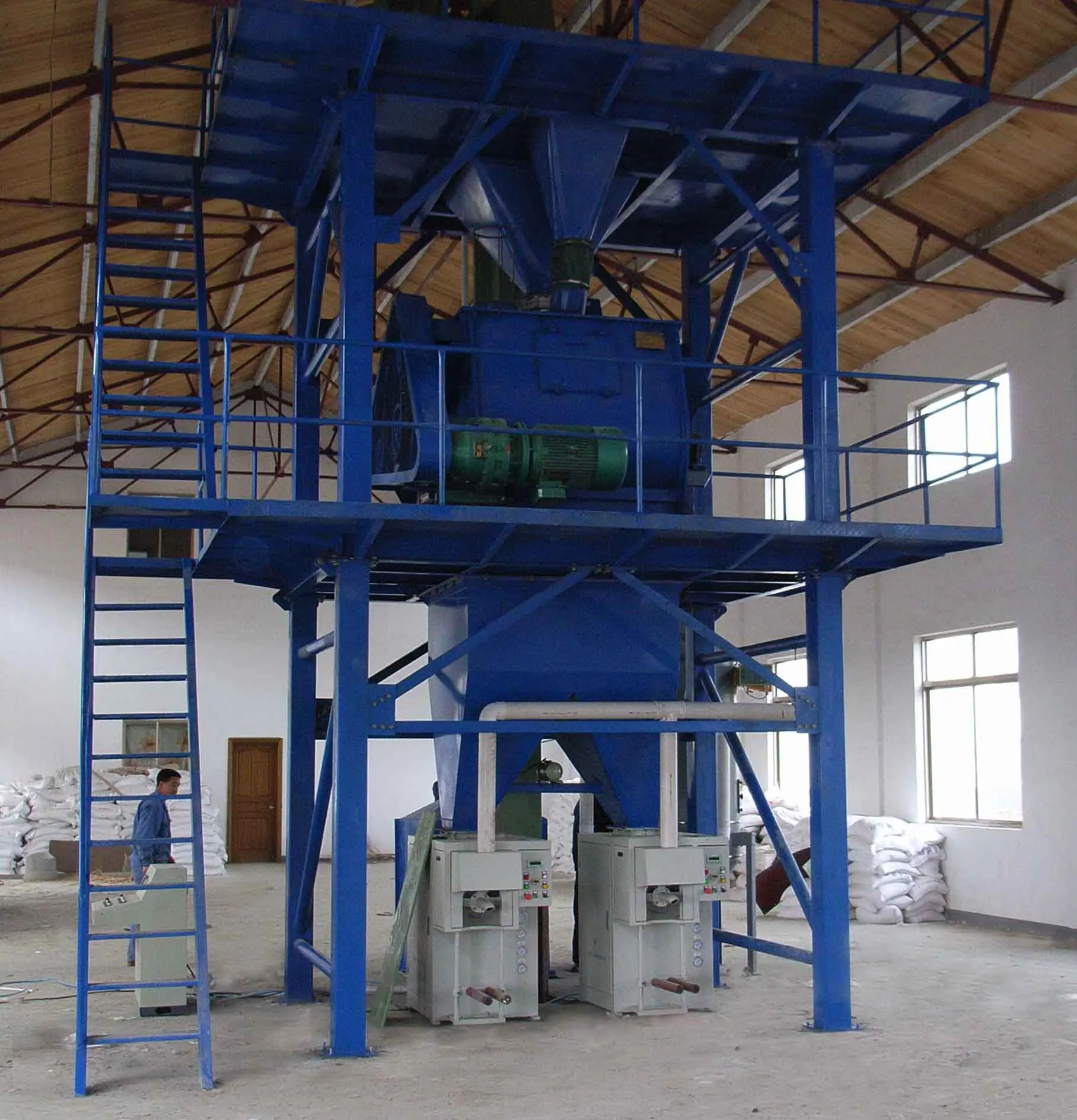 12-15 Tph Tile Adhesive Mixture Plant Tile Adhesive Mixer Making Machine