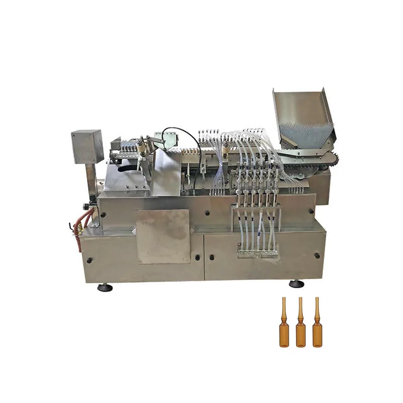 Упаковочная машина для розлива и запечатывания бутылок ампул жидких стеклянных проволоки струящаяся