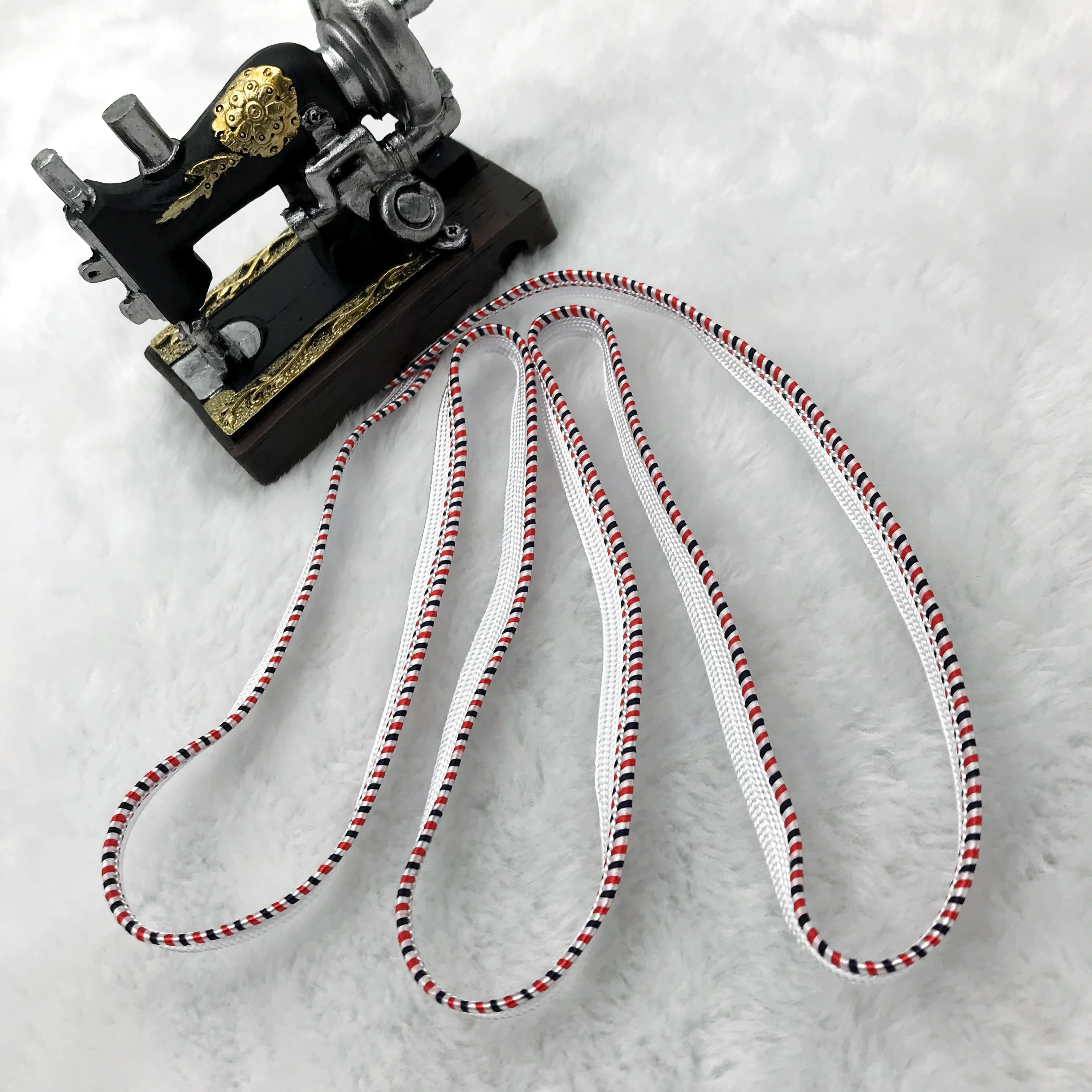 8mm polyester bias lip cord trim pillow decorative braided piping cord