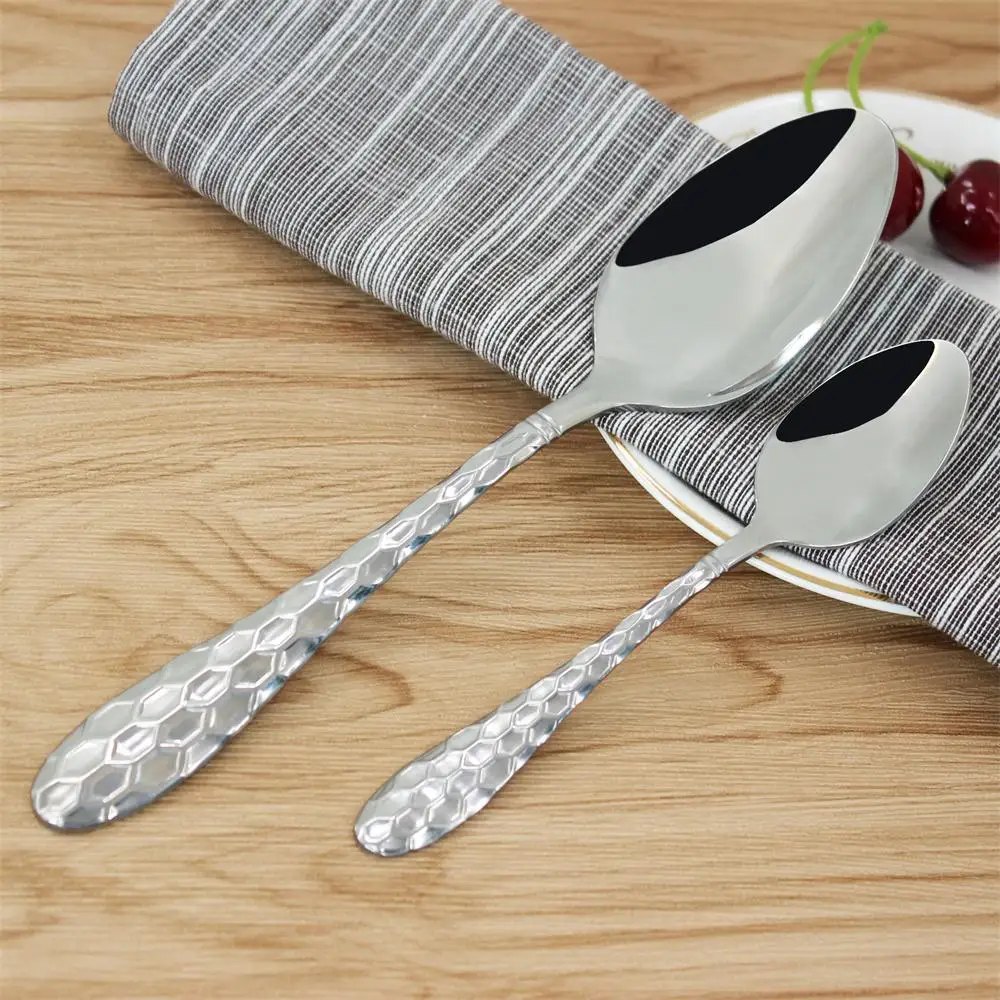 Mirror polish  silver stainless steel cutlery set,wedding / restaurant flatware/silverware ,spoon and fork set