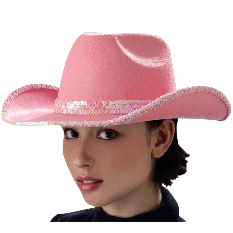
Pink Princess Crown Fashion Novelty Blinking Tiara with crown cowboy hat 