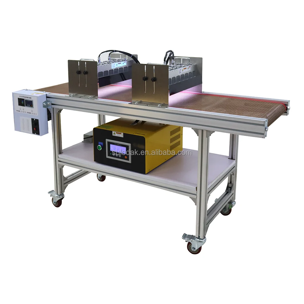 Desktop Air cooled Conveyor Belt UV Curing Drying Machine F400100 UV Led Curing System 365nm 395nm UV Resin/Glue LED Drying Lamp