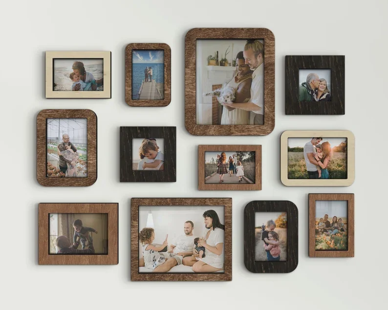 30x40 40x50 50x70 12x16in 16x18in 24x36in Black White Brown MDF Wood Picture Frame Large Photo Frame Home Decor Wall Hanging