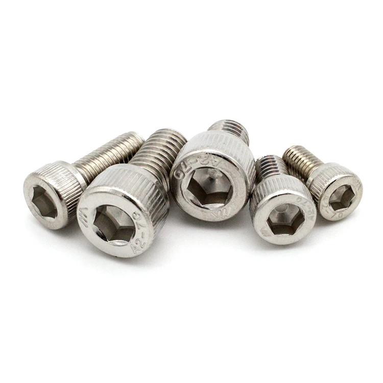 Stainless Steel A2 A4 304 316 Din 912 Allen screw M1.6 M2 M2.5 M3 M4 M5 M6 M7 M8 M9 Hex Socket  Inner Hexagon Screws