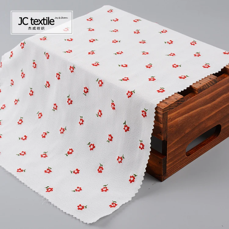 Gold supplier modern smooth customized custom embroidered fabric