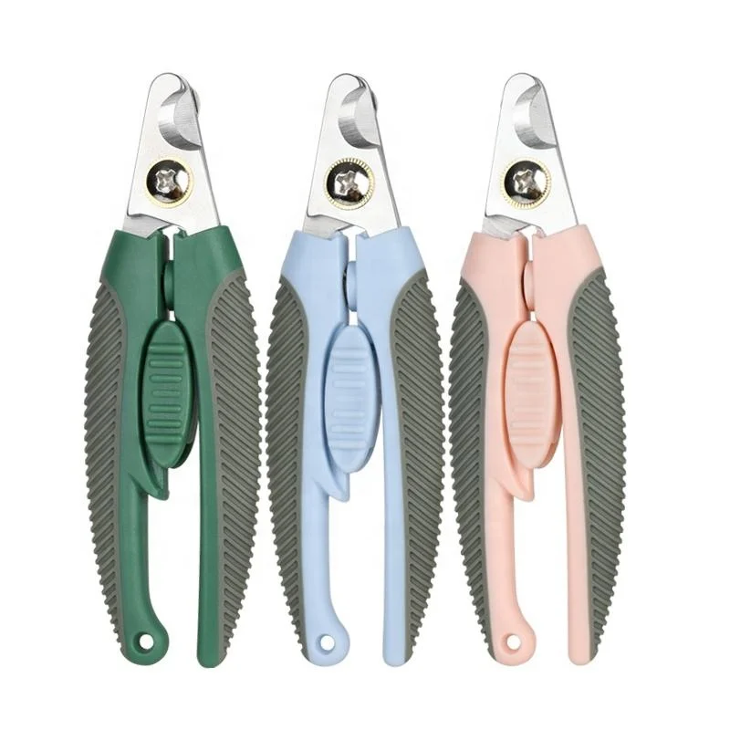 Factory Wholesale Custom Logo Pet Nail scissors Dog Nail Cutter Cat Dog Nail Clippers With Safety Guard