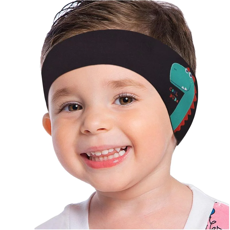 Manufacturer direct Water Activities waterproof Dinosaur-Shaped Swim Headband Kids and Adults swimming headband neoprene