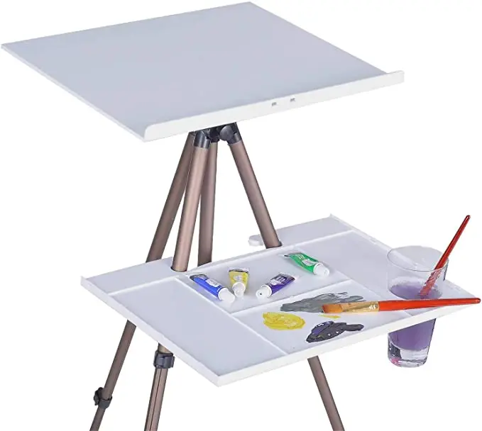 MEEDEN Artist Watercolor Field Easel Portable Easel, Lightweight Field Easel 17 to 65 Inch for Watercolors, Sturdy Tripod