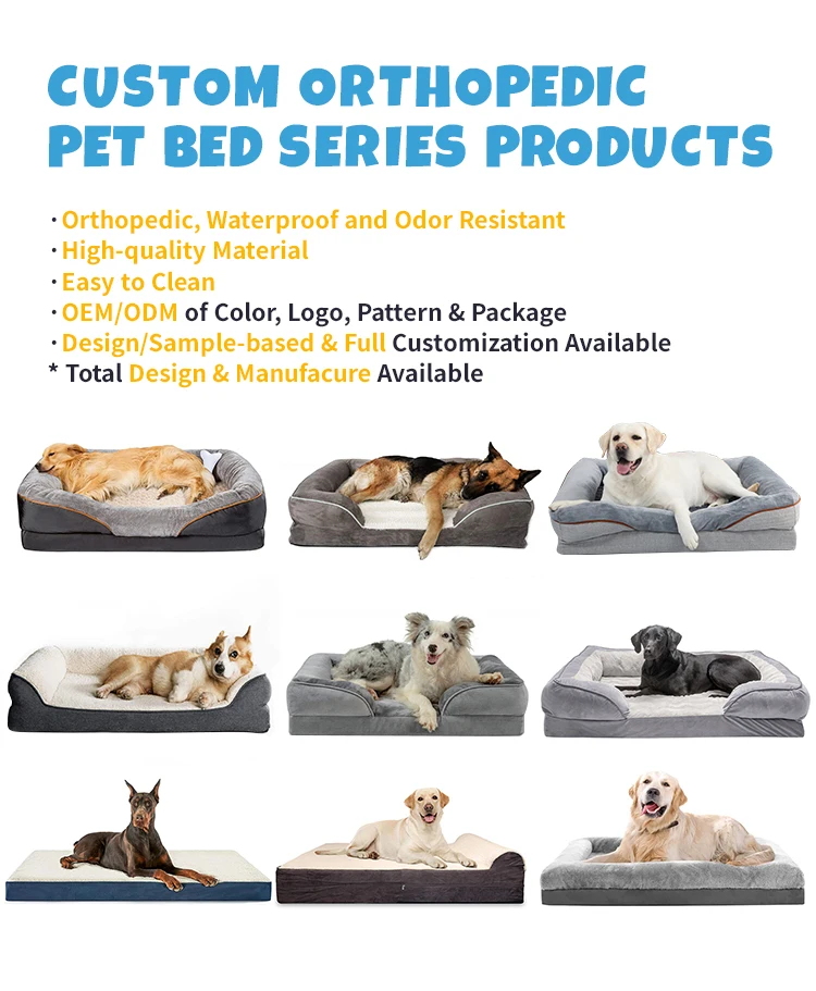 Superior Premium Pet Bed Large Cooling Washable Removable Dog Bed Cushion Mat for Summer