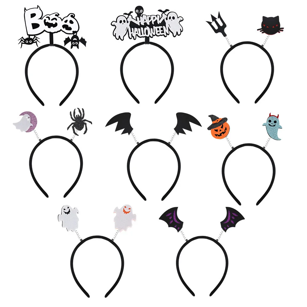 Hot Selling Halloween Felt Cloth Headband Fancy Funny Head Decorations Hairband Costume Party Photo Props Holiday Hair Accessory