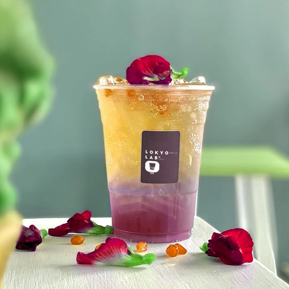 LOKYO Custom logo 12 16 20 oz pet cups clear cold drink iced coffee smoothie disposable plastic cup