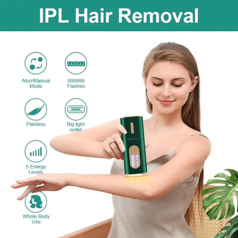 Kyliebeauty Freezing epilator handset ipl laser hair removal handheld permanently laser hair remover from home ipl hair removal