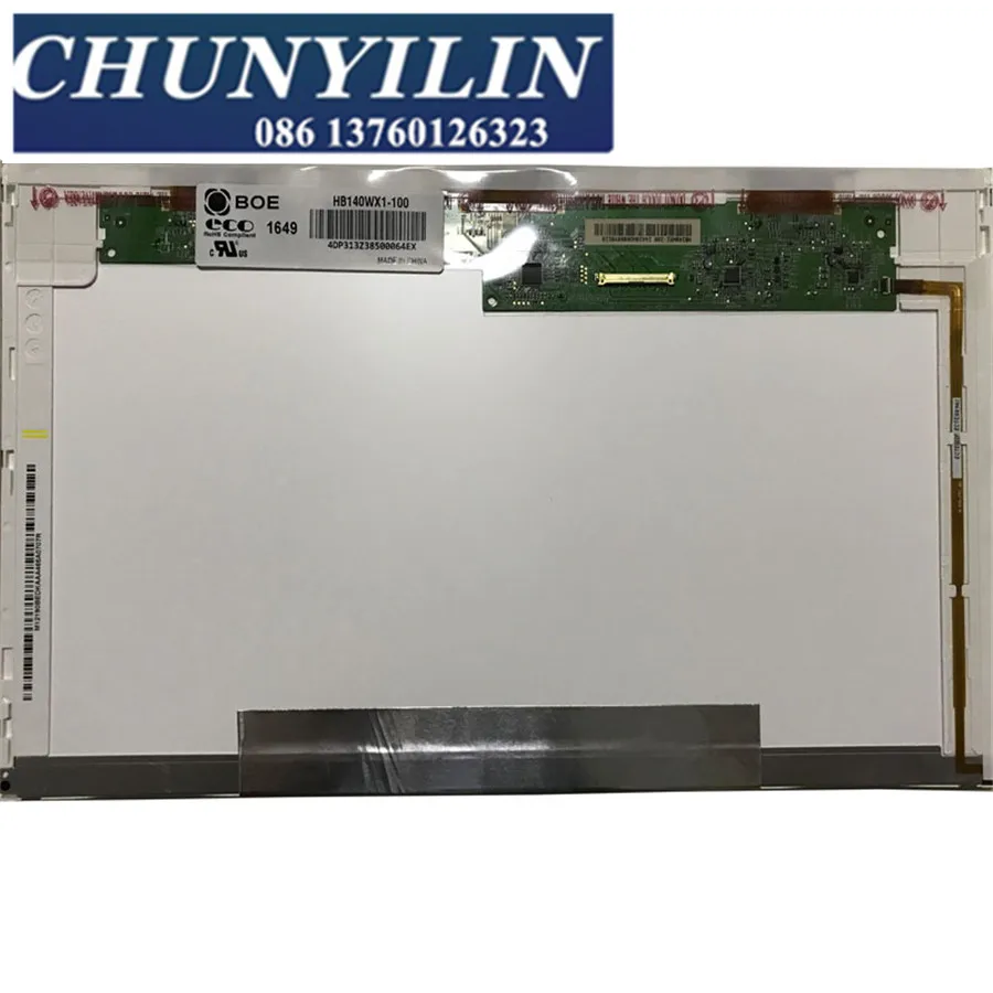 CYL 14 normal led lvds 40pin lcd display n140bge-l23 B140XW01 hb140wx1-200 laptop screen NT140WHM-N14