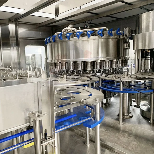 Small scale automatic drinking mineral pure water juice carbonated soft drink bottling filling machine