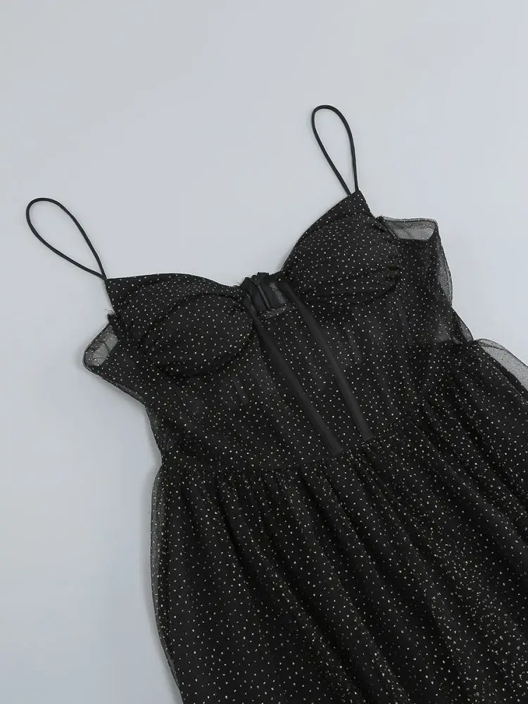 Qianzi Ropa De Verano Vestidos блестящее Клубное платье сексуальное мини-Клубное на тонких бретелях с высокой талией
