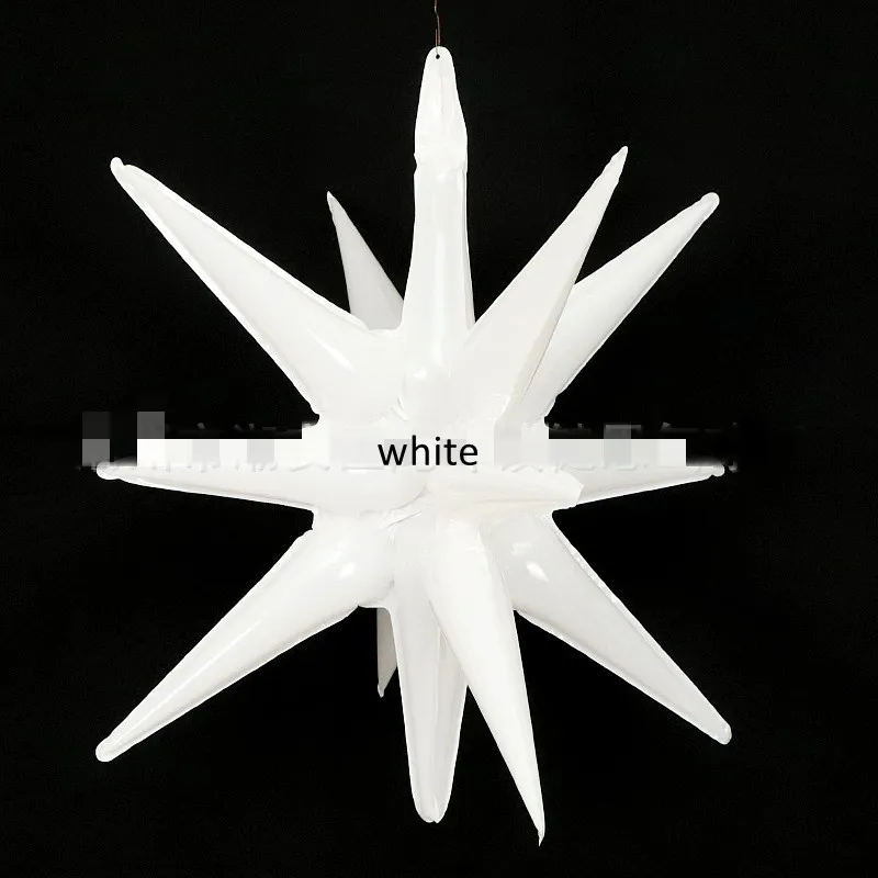 Star Balloons pastel Explosion 12 Point Starburst Foil Cone Balloons for Christmas Birthday New Year Backdrop