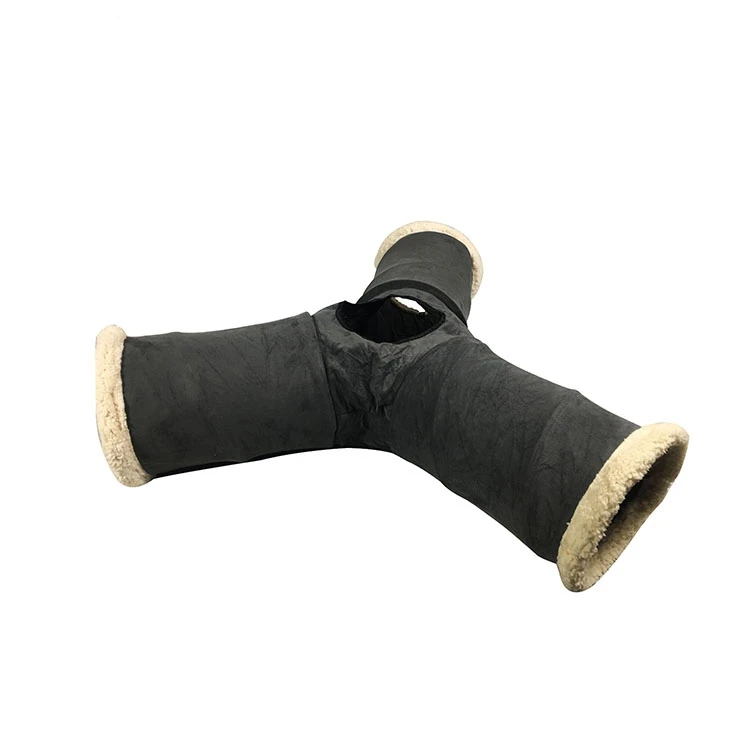 
Warm soft cat toy tunnel,faux suede cat tunnel foldable 