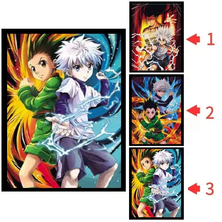 Wholesale Hokage Jujutsu Kaisen Bleach HUNTERS Anime PVC Posters 3D Lenticular Poster Hologram Motion Cartoon Print Wall Art