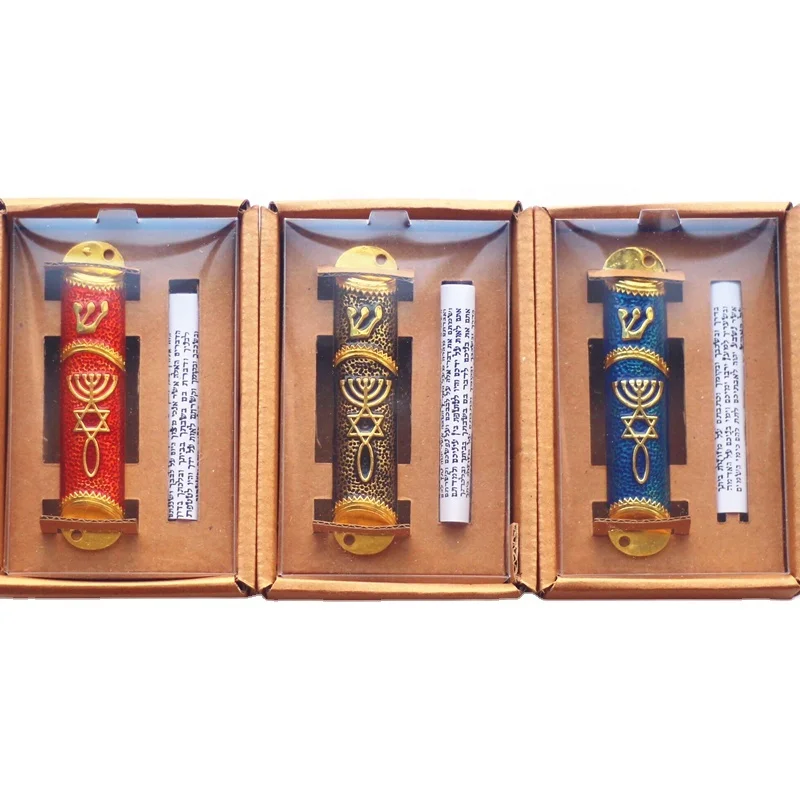 Mezuzah Home decoration Jewish Case Hebrew Israel Mezuza Decor Judaica Mezzuzah Scroll Door Decorative