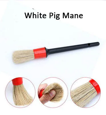 Car Inner Outer Dry Wet Vent Dashboard Wash Cleaning Pig Mane Detailing Brush Set