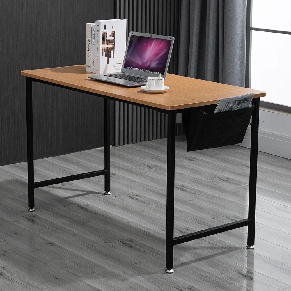 Modern Wooden Surface Office Organizer Computer l shaped Table Shared Office Desk